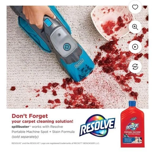 Black & Decker Spillbuster Cordless Spill + Spot Cleaner BHSB320JP - Image 3 of 4