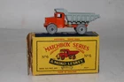 MATCHBOX LESNEY #6A QUARRY DUMP TRUCK, METAL WHEELS, EXCELLENT, BOXED