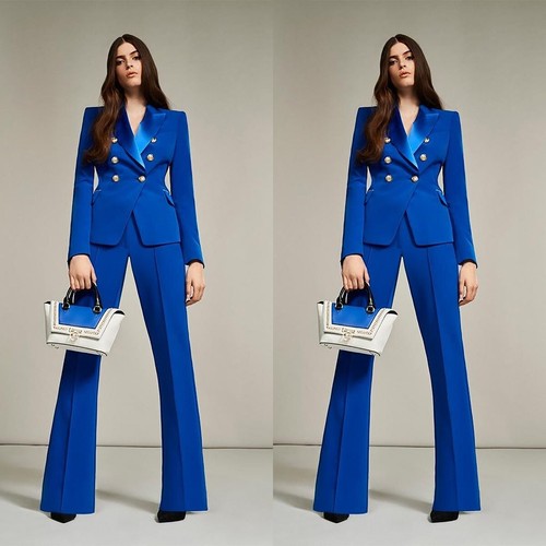 royal blue pant suits