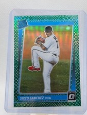 2021 Panini Donruss Optic Baseball Sixto Sanchez Green Dragon Prizm /88 RC