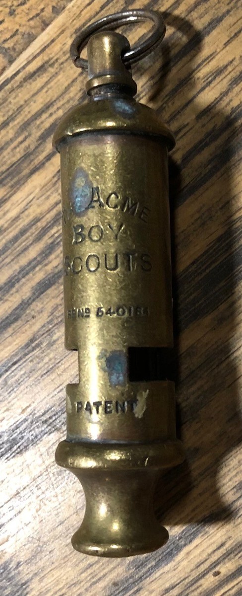 Antique Brass Pillar Top 1920's Acme Boy Scouts General Service