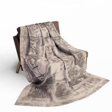 Personalized Family Fleece Blanket 60'' 80'' Vintage Photo FX Custom Gift