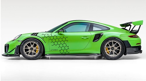 Calcomanía de vinilo HONEYCOMB gráficos rayas de carreras 22"" x 42"" (se adapta a todo tipo de Porsche) - Imagen 10 de 28