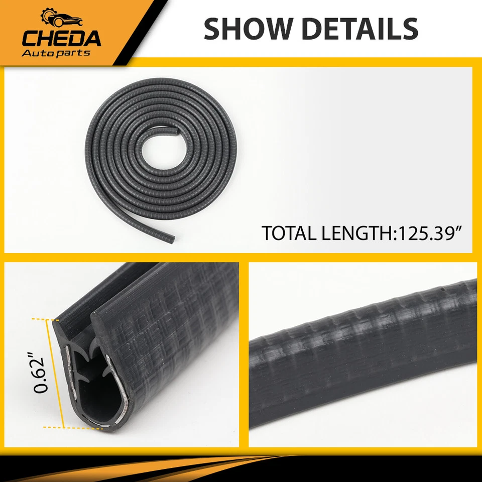 Moldura de sello de moldura de ventana de puerta bigote apto para Suzuki Samurai SJ410 SJ413 Foto 4 de 4