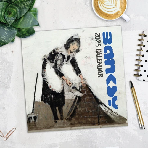 Banksy 2025 Square Wall Calendar