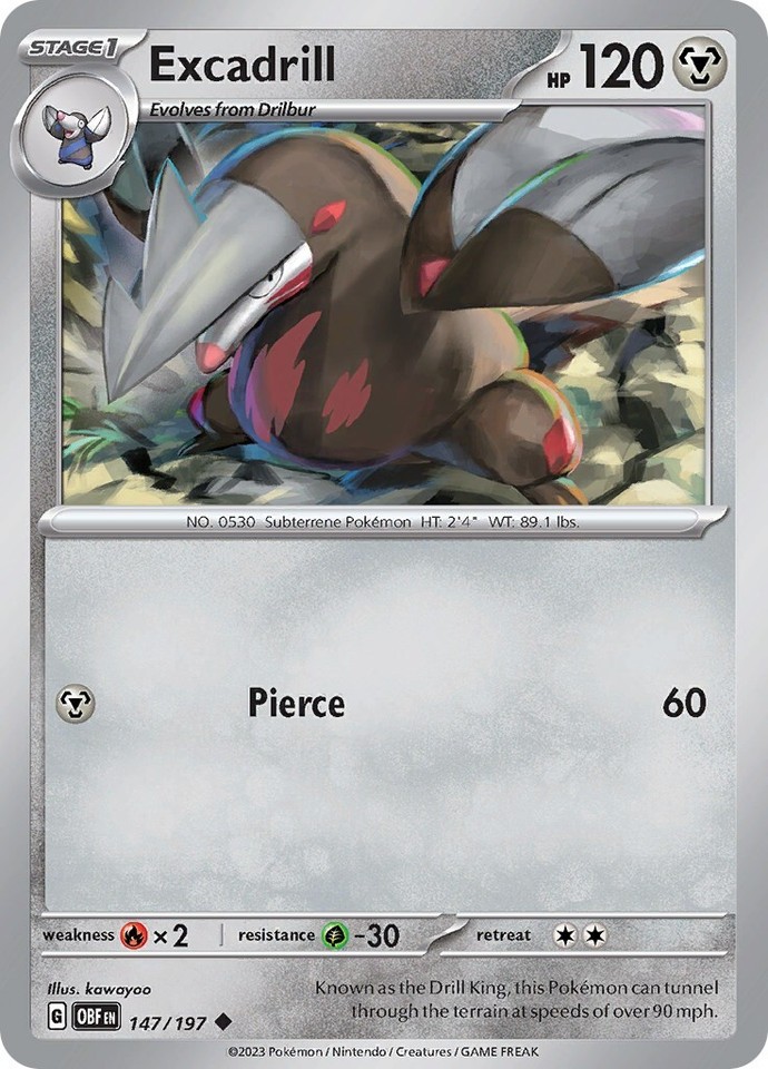 Excadrill 147/197 SV03: Obsidian Flames - 1 of 1