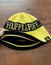 Reversible Harry Potter Hufflepuff House Cosplay Costume Winter Knit Beanie Hat
