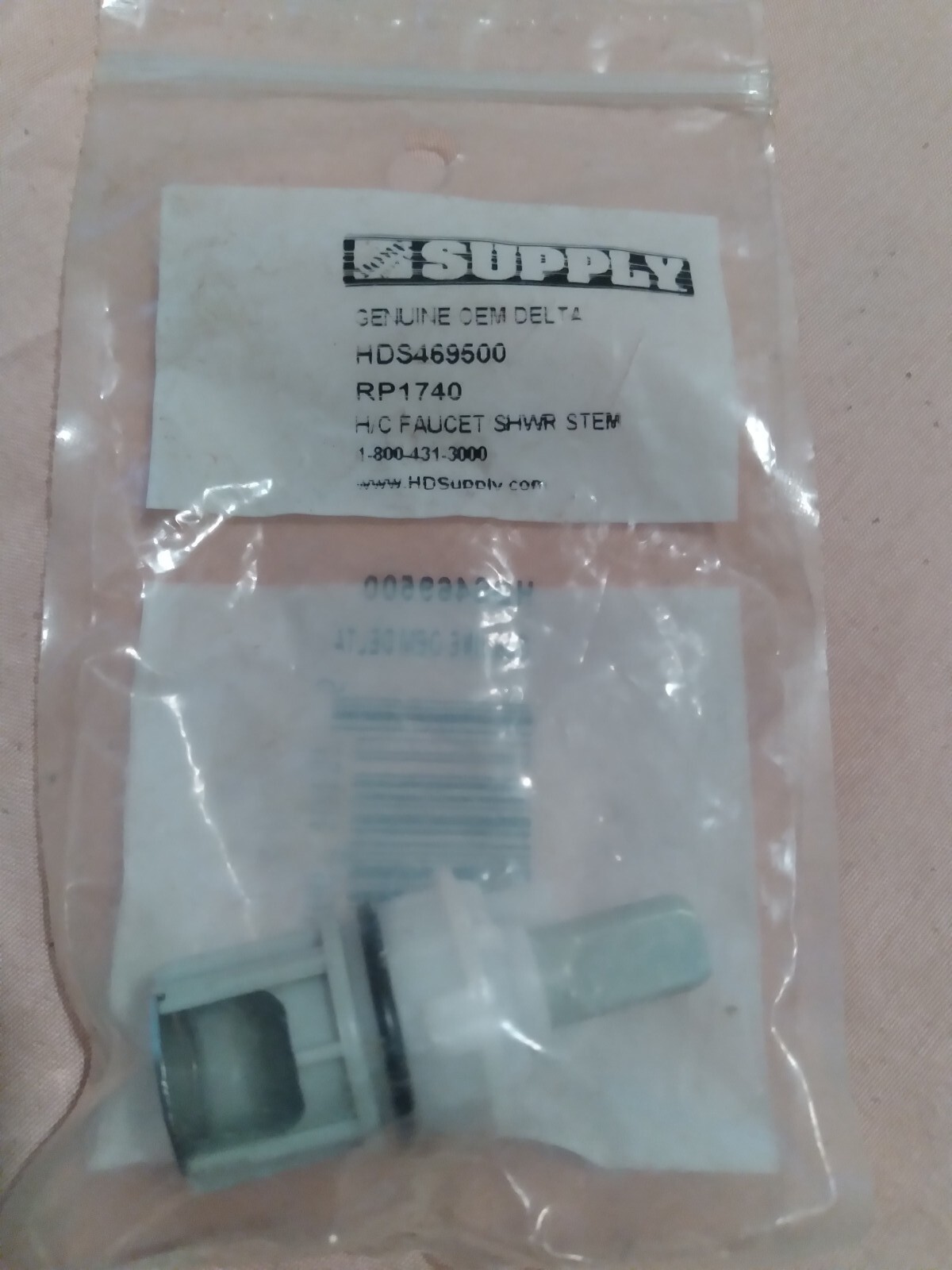 HD Supply GENUINE OEM DELTA HDS469500 (RP1740) h/c faucet shower stem