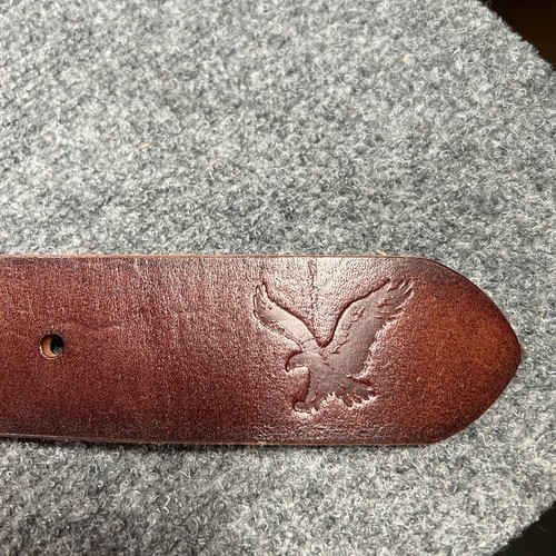 American Eagle Bottle Opener Belt Mens Size 40 Brown Leather Causal Party New - Picture 10 of 12