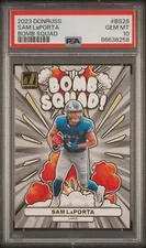 Graded 2023 Donruss Sam LaPorta #BS28 Bomb Squad Rookie RC Football Card PSA 10