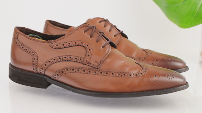 Vintage Florsheim Mens Sabato Oxford Size 10 British Tan Wingtip Brogue Shoe Vintage Florsheim Mens Sabato Oxford Size 11 EEE British Tan  main image 4