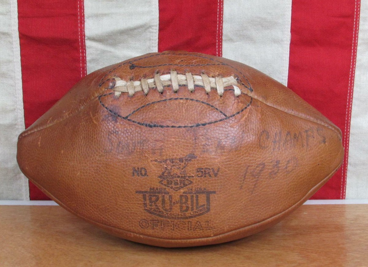 Vintage 1930s Draper Maynard D&M Leather Football South Penn