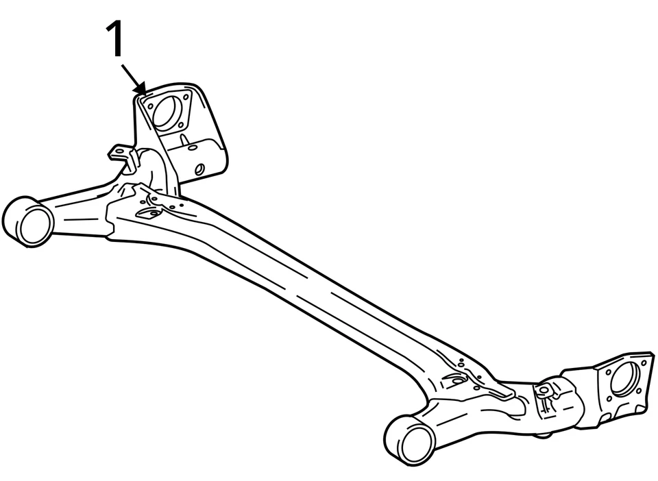 10-15 Toyota Prius / 08-15 Scion XB AZE151 Rear Axle Beam Subframe Crossmember - Image 4 of 4