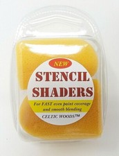 Pack of 2 Professional Stencil Shader Foam Brush Paint Applicators