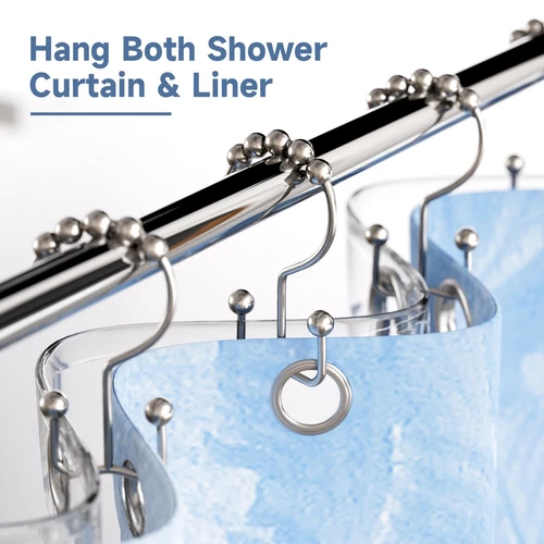 Titanker Shower Curtain Hooks - Thumbnail 3