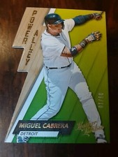 2019 PANINI LEATHER & LUMBER POWER ALLEY MIGUEL CABRERA  HOLO GOLD9/10