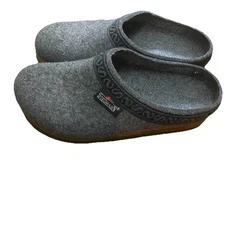 Stegmann Wool Clogs Small Size 5/6 Women Grey Slip-on EUC