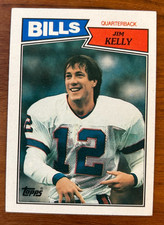 1987 Topps - Jim Kelly Rookie Card #362 Hall of Famer. rookie card picture