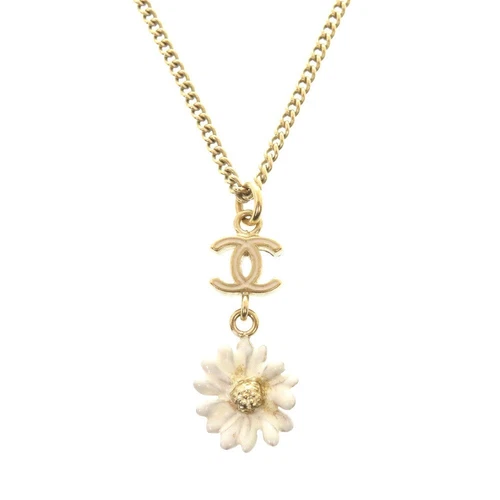 Collana CHANEL Coco Mark fiore oro bianco