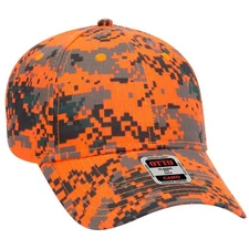 OTTO CAP 78-776 Unisex Digital Camouflage 6 Panel Low Profile Baseball Hat