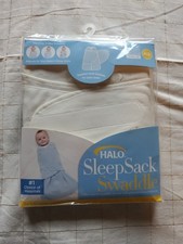 Halo SleepSack Swaddle Ivory Size Newborn/ Birth To 3 Months 6lbs-12lbs NEW