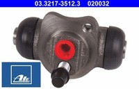 ATE 03.3217-3512.3 Radbremszylinder Zylinder Radbremse Hinterachse Hinten