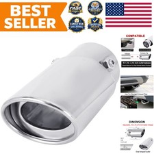 Adjustable 1.75-2.75 Inch Inlet Exhaust Tips 3.5 Oval Outlet