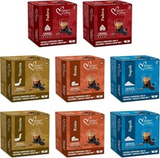 Italian Coffee Capsules Compatible With Lavazza A Modo Mio Machines, 128 Pods U 0.21 per lighter