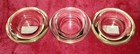 Glass Candle Tea Light Holders x3. Ref00026-2