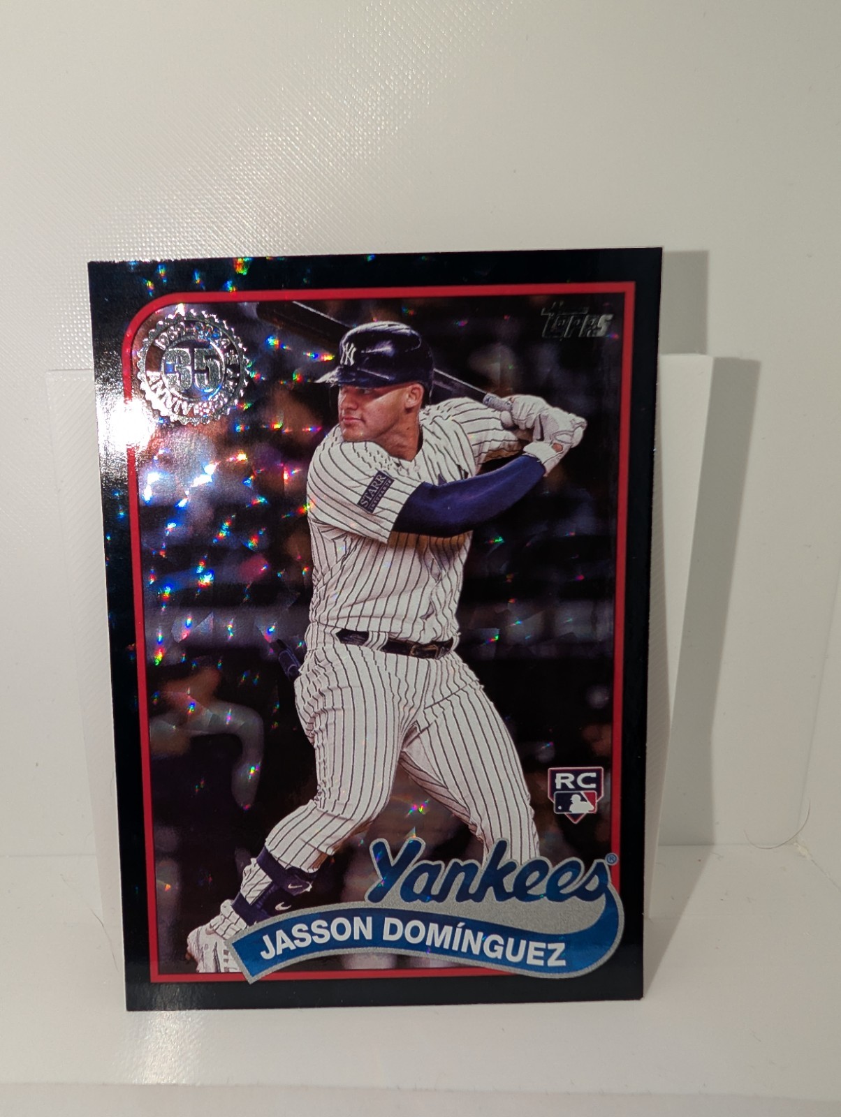 2024 Topps Series 2 1989 Jasson Dominguez 89B2-41 Platinum 1/1 Color Match