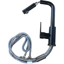 Modern Kitchen Faucet with Digital Display Pull-Out Sprayer & Flexible Hose