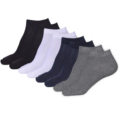 A2Z 4 Kinder Mädchen Jungen 12er Pack Uni Sneaker No Show Socken Baumwolle Schulsocken