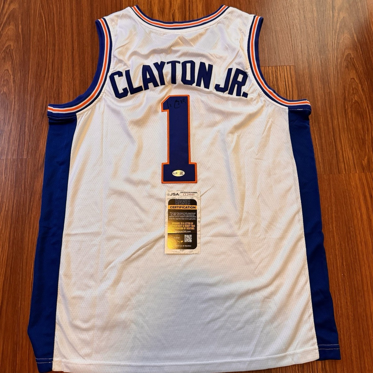 Walter Clayton Jr Signed Autographed Florida Gators Jersey Jsa COA
