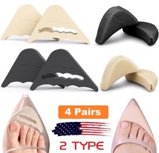 4Pair Soft Toe Inserts for Shoes Too Big Shoes Insert Foam Toe Filler Adjustable
