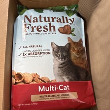 Naturally Fresh Walnut Shell Multi-Cat Clumping Cat Litter 26 lbs