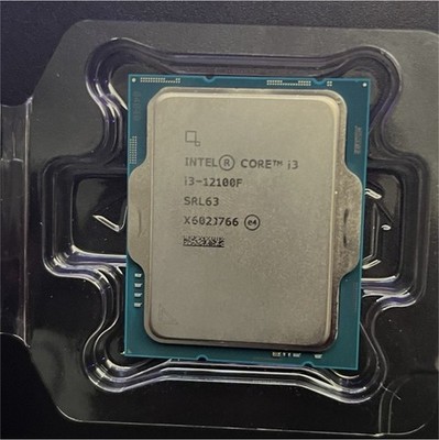 Intel Core i3-12100F 12th Gen 4-Core 3.3GHz LGA1700 CPU - Stock Cooler & Box
