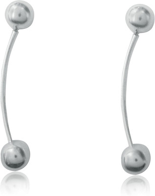 Sterling Silber Barbell Ohrringe 8 x 49 mm