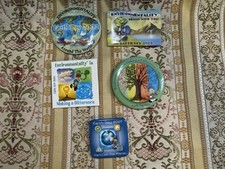 Disney Environmentality Around the World Earth Day Button LOT  2002 03 04 05 07