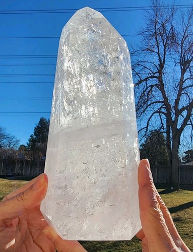 Quartz Crystal Polished Tower Madagascar 4lbs 2.3oz. - Picture 1 of 5