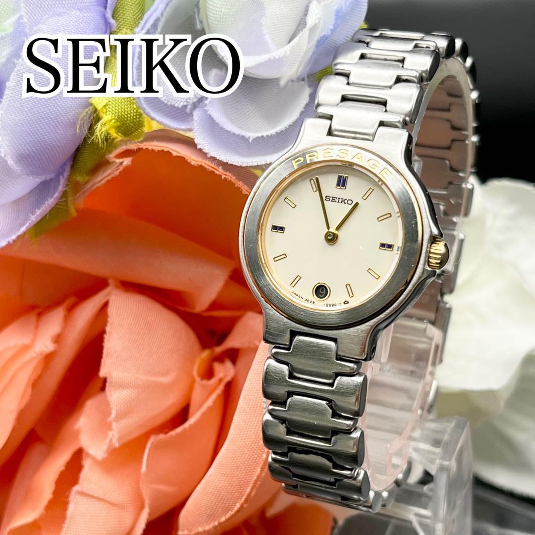 Seiko Presage Women's Date Watch with Elegant Design