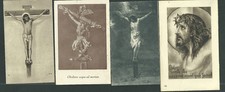 4 święte kartki antyki de Jezus santino obraz pieuses estampa