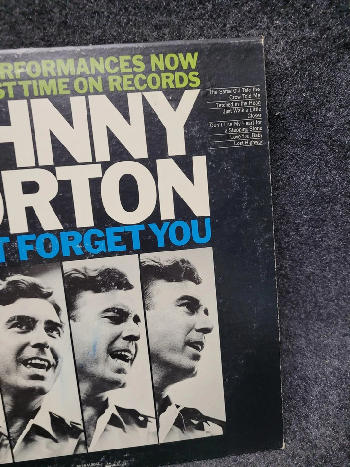 Vintage Johnny Horton Vinyl Record LP I Can't Forget You Mono CL 2299 Country Foto 4 de 4