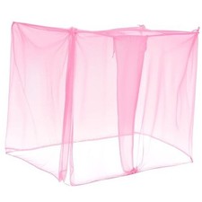 4 Corners Mosquito Net for Mosquiteros para L75 X W47 X H59 Inch Pink 1 Opening