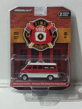 GREENLIGHT: "1970 Ford Econoline Paterson, NJ Fire Dept" 1:64 NIP- 2021