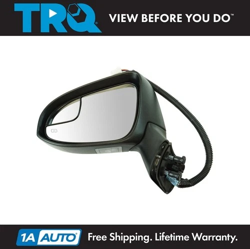 TRQ Exterior Power Heated w/ Signal Puddle Light Mirror LH Driver Side for Venza