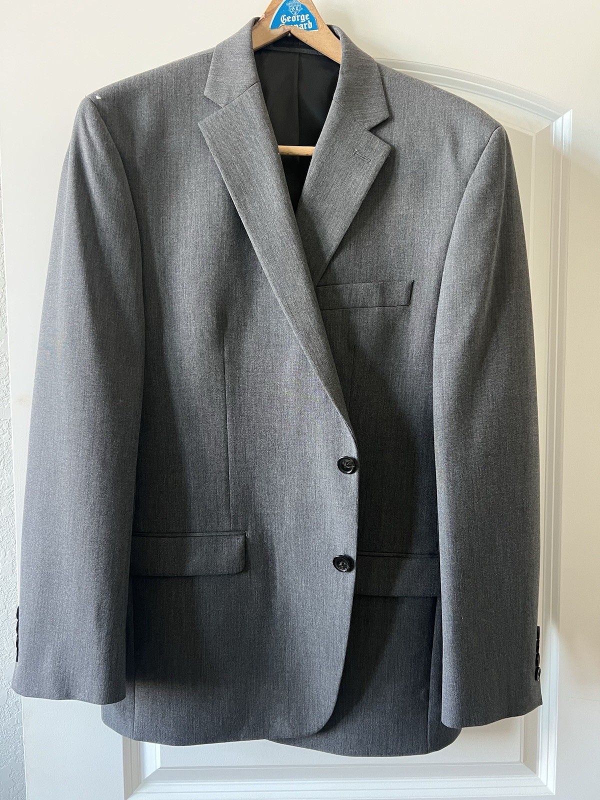 CHAPS mens Light Gray/silver  two button sport co… - image 1