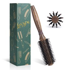 Boar Bristle Round Hair Brush Blow Drying Styling Shine Volume Damage 2 Inch