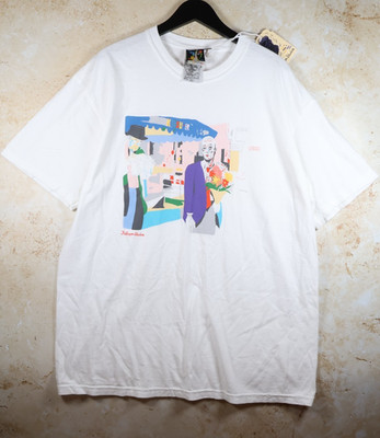 Kidsuper Studios T-Shirt Mann mit Blumen (weiß, XL) neu mit Etikett UVP 69£