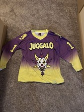 Insane Clown Posse The Mighty Death Pop #12 Long Sleeve Jersey Purple/Yellow L