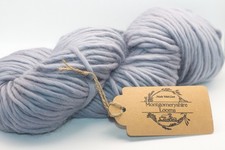 200g  Super Chunky Weight Soft Merino Hank Wool Yarn Grey